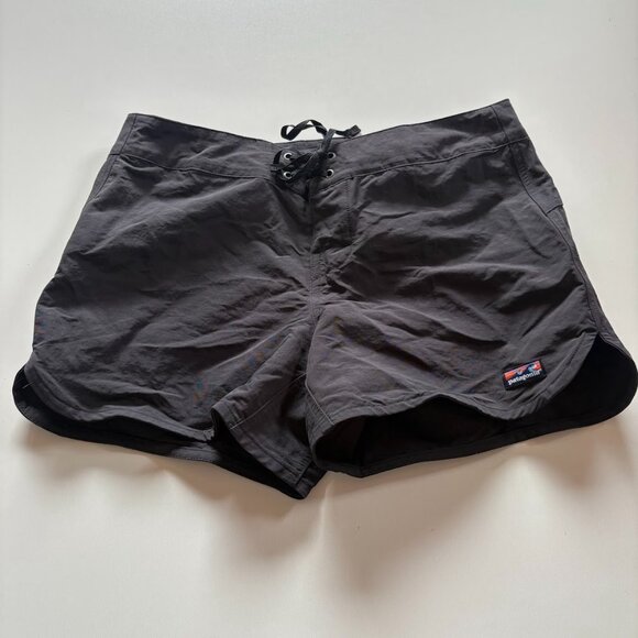 Patagonia Women's Wavefarer Boardshorts Black Grey Surf Athletic Paddleboard 10 - Picture 5 of 15